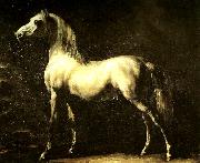 Theodore   Gericault cheval gris oil painting reproduction
